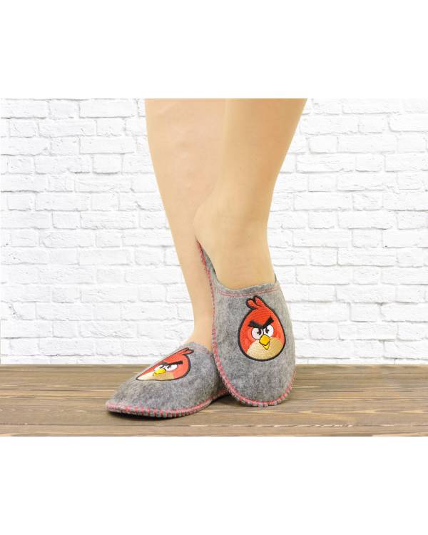 Дитячі капці "Angry Birds" сірі