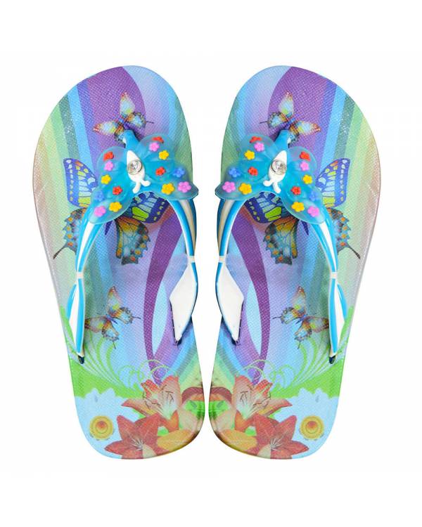 Дитячі в'єтнамки "Butterfly" бірюзові