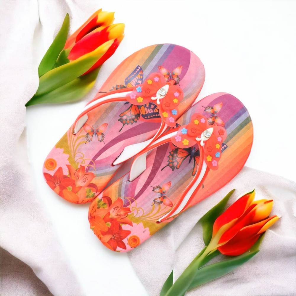 Дитячі в'єтнамки "Butterfly" червоні