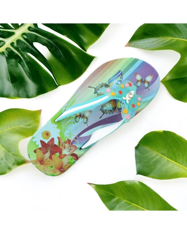 Дитячі в'єтнамки "Butterfly" бірюзові
