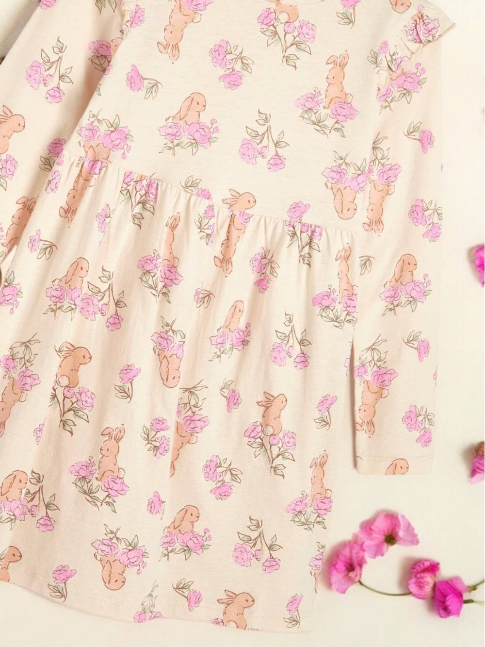 Дитяче плаття "Bunny" бежевий