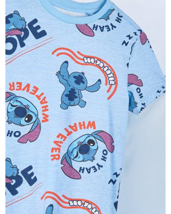 Футболка для хлопчика "Stitch" синя