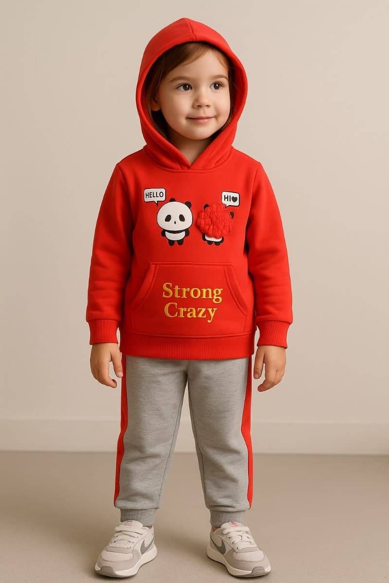 Дитячий спортивний костюм "Strong Crazy" червоний