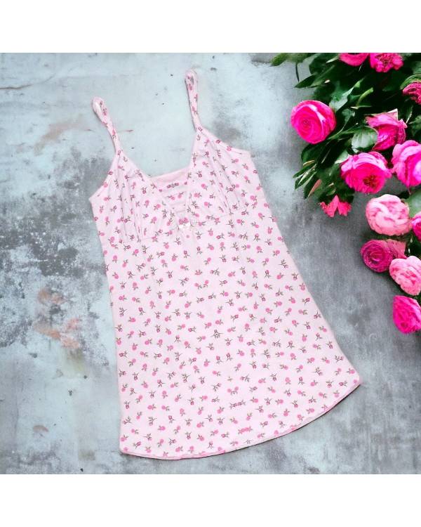 Піжама шорти + майка "Roses" розова