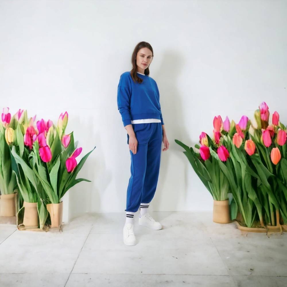 Жіночий світшот "Short-L" синій