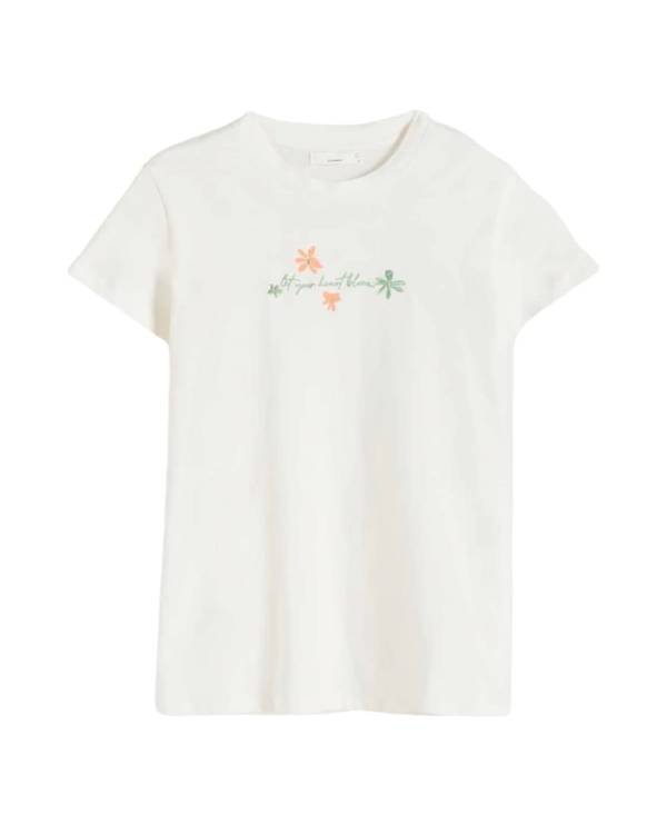 Жіноча футболка "GYHB" молочна