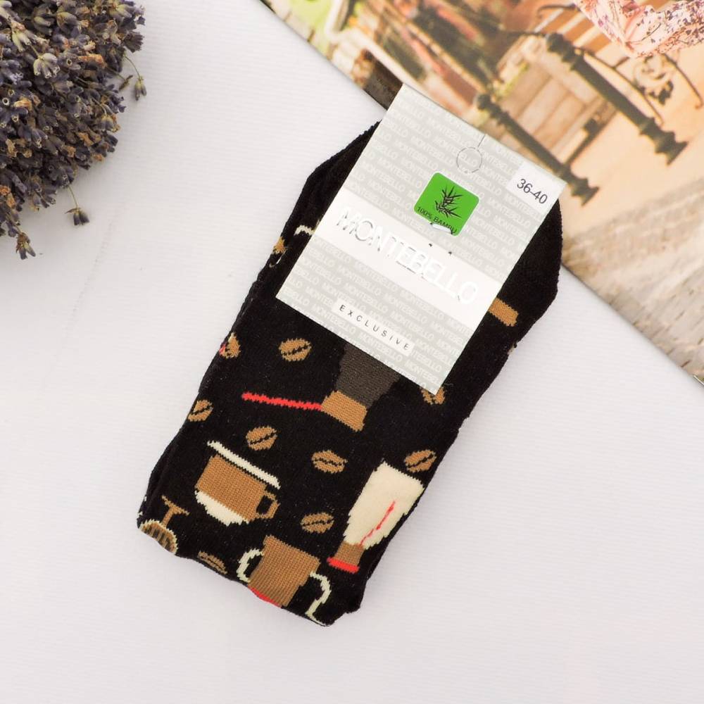 Жіночі носки "Coffee" чорні
