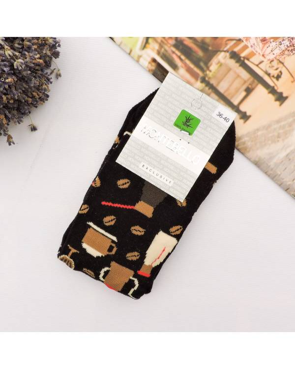 Жіночі носки "Coffee" чорні