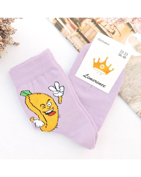 Жіночі носки "Bananas" бузкові