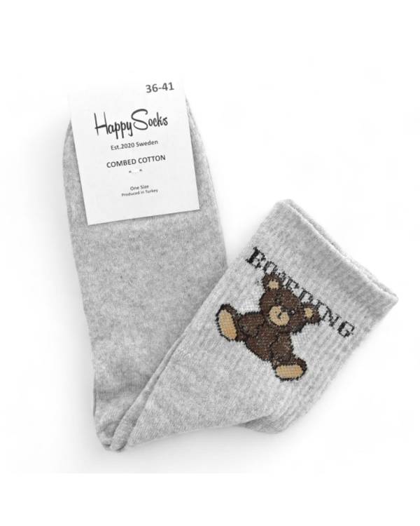 Жіночі носки "Bears" світло-сірі
