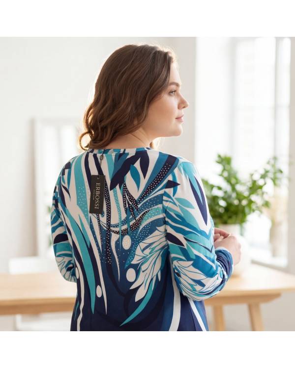 Жіноча блуза "Leaves" зелена